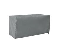 Fenteer Deck Box Cover Loveseat Cover Outdoor with Drawstring Oxford Cloth,Waterproof,Storage Bench,for Patio Outside Furniture Chair, grey, L