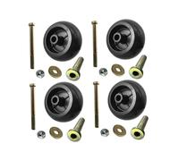 Fenteer Deck Wheels Kit with Bolts & Locknuts Mowers Parts Sturdy Hardwares Lawn Mowers Accessories for 68-2730 116-9981 103-3168, 4 Pieces Kit