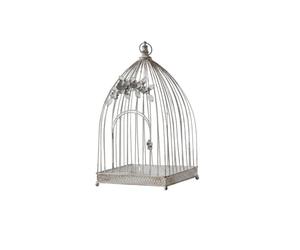 Fenteer Decorative Bird Cage Vintage Birdcage Ornament Lantern Centerpiece With Iron Wire Lattice Edge Arched Door And Suitable for weddings photography, A1566-70cm Height, 35cm Diameter