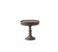 Fenteer Decorative Display Tray Vintage Metal, Large - A3422 32cm Diameter, 31cm Height