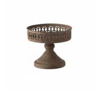 Fenteer Decorative Display Tray Vintage Metal, Small - A3420 20cm Diameter, 17cm Height