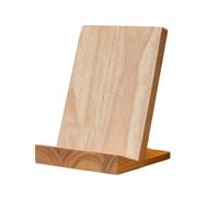 Fenteer Desktop Book Stand for Reading Display Wooden Book Holder with Retaining Lip Suitable for Kitchen Cookbook Shelf Desk Study, L, Style E