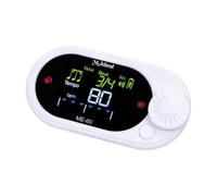 Fenteer Digital Metronome Tuner Electronic Metronome Multifunction Chromatic Tuner Tone Generator Vocal Counting for Violin Drum Bass, White