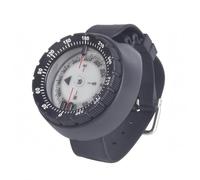 Fenteer Diving Compass Watch Wrist Compass Navigation Aid With White Dial Bold Markings And Knurled Bezel Rugged Silicone Alloy Suitable for dive planning underwater guidance