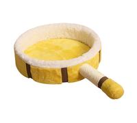 Fenteer Dog Cat Bed Pet Sleeping Bed Autumn Winter Comfortable Compact Thicken Cushion Modern for Indoor Cats Warm Nest Kennel