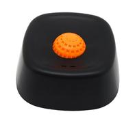 Fenteer Dog Liquid Lick Bowl Dish Easy to Clean Spillproof Interactive Slow Feeder Pet Supplies for Indoor Travel Dorm Home Bedroom, black