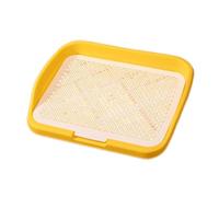 Fenteer Dog Litter Puppy Training Pad Indoor Potty Nonslip Base Easy Cleaning Removable Column PP Construction Suitable for Apartment Dorm, Yellow