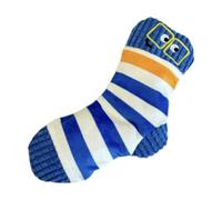 Fenteer Dog Puppy Plush Toy Stuffed Socks Birthday Gift Lightweight Cartoon Soft for Small Medium and Large Dogs Squeaky Plush Toy, Blue
