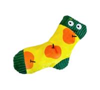 Fenteer Dog Puppy Plush Toy Stuffed Socks Birthday Gift Lightweight Cartoon Soft for Small Medium and Large Dogs Squeaky Plush Toy, Yellow