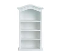 Fenteer Dollhouse Miniature Bookcase Cabinet Sturdy Pretend Play 1:12 1:6 Scale Accessory Handmade Dollhouse Furniture Mini, White