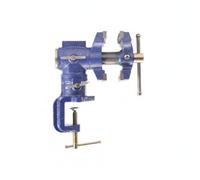 Fenteer Double Jaw Bench Vise Rotating Bench Vise Table Mounted Vise Workbench Clamp Rugged Carbon Steel with 360 Degree Rotation and Table Edge Clamp