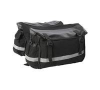 Fenteer Double Pannier, Bike Pannier, Versatile, Saddle Bag, Bike Bags for Rear Rack, for Grocery Riding Travel, Black