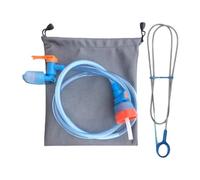 Fenteer Drinking Tube Backpack System Hose Kit Convenient Length 39.37inch Water Bottle Drink Tube Replacement for Running, Drink Tube and Brush