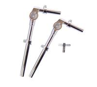 Fenteer Drum Holder Tom Stand Mount Holder Musical Instrument Replace Accessories Percussion Clamp Mounting Bracket for Practice Show, 2 Pieces