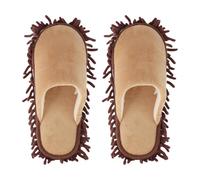 Fenteer Dusting Shoes Mop Shoes Anti Slip Mop Slippers Detachable Mopping Slippers for Living Room Floor Cleaning Tools Bedroom Women, Coffee