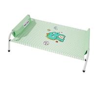 Fenteer Elevated Dog Bed Pet Hammock Comfortable Anti Slip Wear Resistant Portable Summer Cooling Raised Cot Pet Bed for Puppy Kitten, Green, M