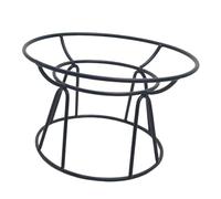 Fenteer Elevated Single Cat Bowl Stand Dog Food Water Bowl Stand Black Stable Heightened Home Use Pet Dish Holder Pet Feeder Holder