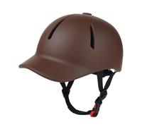 Fenteer Equestrian Helmet Baseball Cap Comfortable Ventilated Horse Riding Equipment Cycling Helmet for Club Lesson Sports Show, coffee M Size