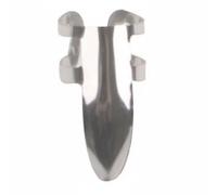 Fenteer Finger Cover Finger Pick Thumb Pick Guitar Pick Plectrum Stainless Steel Bendable Loop Personalized Fit Ergonomic Curve Calluses For Acoustic Sets Bluegrass Folk Playing, Silver-C