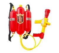 Fenteer Firefighter Backpack Water Toy Summer Outdoor Water Activity Extinguisher Shaped Toy for Pool Backyard Gift