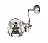 Fenteer Fishing Reel Baitcasting Reel Casting Reel Reel With Smooth Casting Performance And Line Planning Marks 7.2 1 Retrieve And 15 kg Drag Suitable for, Right Hand Full Metal