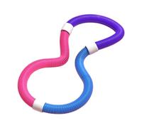 Fenteer Fitness Hoop Exercise Soft Waist Training Foldable Weighted Hoop Fitness Circle for Women Pilate Travel Beginners Sports, 1.2kg
