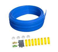 Fenteer Flexible Race Track DIY Race Tracks Long Portable Cars Flex Tracks Car Ramp Toy for Kids Birthday Gift Boys Girls 3+ Year Old, Blue, 5m