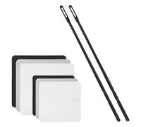 Fenteer Flute Cleaning Kit 2 Rods & 6 Cloths Upkeep Tools Cleaning Supplies Dustproof Woodwind Tool Portable Maintenance Accessories