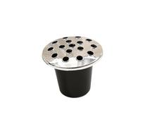 Fenteer Grave Vase for Cemetery Flower Holder,Memorial 16 Holes Decorative Container Headstone Graveyard Vase for Garden Funeral Yard, Black sliver