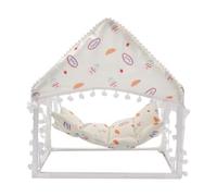 Fenteer Guinea Pig Hammock Guinea Pig Tent Warm Removable Guinea Pig Hideout Small Animals Bed for Sleeping Hamster Bunny Chinchilla