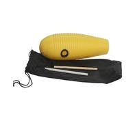 Fenteer Guiro Instrument,Guiro Shaker,Education Teaching Tool,Musical Training Tool Latin Percussion for Band Accompaniment Beginners, yellow