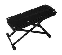 Fenteer Guitar Foot Stool Footstool Metal Frame Easy Storage Guitar Foot Rest Stand Adjustable 6 Height for Electric Guitars
