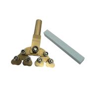 Fenteer Guitar Fractal Fret Press Fret Wire Installation Tool, Professional Premium Accessories for Various Radius Fret Board, Green Polishing Tool