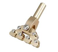 Fenteer Guitar Fractal Fret Press Luthier Tool 4.6x6.2cm DIY Brass Compact Versatile for Various Fret Board Curvature Acoustic