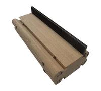 Fenteer Guitar Fret End Beveling File Fret End Dressing Tool Sturdy Versatile Wooden Luthier Tool for Bass Musical Instrument Shaping, Type B