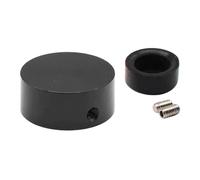 Fenteer Guitar Pedal Button Cap Guitar Effects Parts with Screws & Wrench Stylish Compact Nonslip Pedal Box Foot Knob Protection Cap, black cover