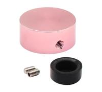 Fenteer Guitar Pedal Button Cap Guitar Effects Parts with Screws & Wrench Stylish Compact Nonslip Pedal Box Foot Knob Protection Cap, pink cover