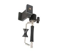 Fenteer Guitar Sliding Capo with Phone Holder,Tuning Tool Rolling Capo Clip Clamp for Banjo Performance Stage Show Practice Ukulele