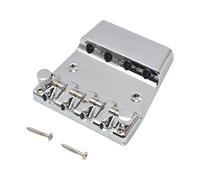 Fenteer Guitars Bridge Fixed Bridge Replacement Stylish Sturdy Easy to Install Hardtail Professional Portable Bass Bridges 4 Strings