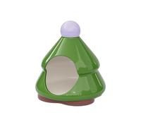 Fenteer Hamster Hideout Hut Cooling Critter Ceramic Pet House Small Animals Cave Bed for Gerbils Mice Chinchillas Mini Animals Mice