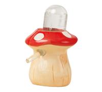 Fenteer Hamster Water Bottle Mushroom Shape Drinking Easy to Clean with Stand for Hamsters Chinchilla Small Animals Mice Rat, Red
