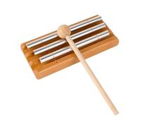 Fenteer Hand Held Chime with 3 Tone Includes Mallet Educational Musical Toy Energy Chime Trio Classroom Management Tool