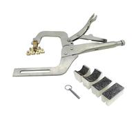 Fenteer Handheld Fret Pressing Tool with 4 Padded Support Cauls for Electric Acoustic Guitar Bass Metal Fret Replacement Installation