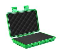 Fenteer Hard Carrying Case with Foam Organizer Box Universal Weatherproof Carry Case Sealed for Parts Precision Instrument, Green M