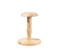 Fenteer Hat Display Stand Wooden Hat Holder Headwear Riser With Oak Wood Supports Structure Stable Round Footprint rustic suitable for home retail countertop , Wooden Hat Rack, Short Height 20cm