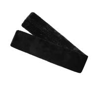 Fenteer Horse Girth Cover Protector Sleeve Faux Fleece Cushion Breathable Sweat Wicking Detachable Machine Washable suitable for training trail riding, Black