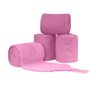 Fenteer Horse Leg Protectors Wraps Bandages Boots Fleece With Hook and Loop Strap Extended 2.75m Length for Easy Handling and Uniform Wrap suitable for everyday riding horse care , Pink