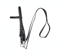 Fenteer Horse Riding Bridle Set Headstall Reins Tack Split Bridle Enduring Build Electroplated Hardware Improved Responsiveness suitable for routine exercise coaching countryside trails, Black, S
