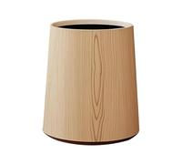 Fenteer Household Trash Bin Toilet Paper Basket Stylish Decorative Waste Bin Bathroom Trash Can for Entryway Living Room Toilet Hotel, M wood