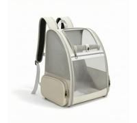 Fenteer Industrial Carrier Pet Backpack Carrier Bag Tote With Upright Structure Mesh Ventilation Padded Straps Zippered Openings Side Pockets Foldable Oxford, color to 1